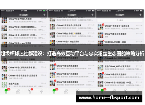 超级杯球迷社群建设：打造高效互动平台与忠实粉丝生态圈的策略分析